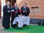 Poświęcenie kamienia węgielnego pod budowę Centrum Parafialnego